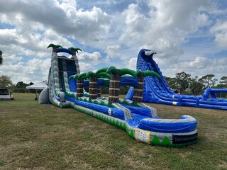 30' Tall - Cascade Crush Water Slide Single lane