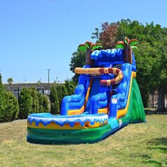 16' Tall - Tropical Wave Water Slide single lane